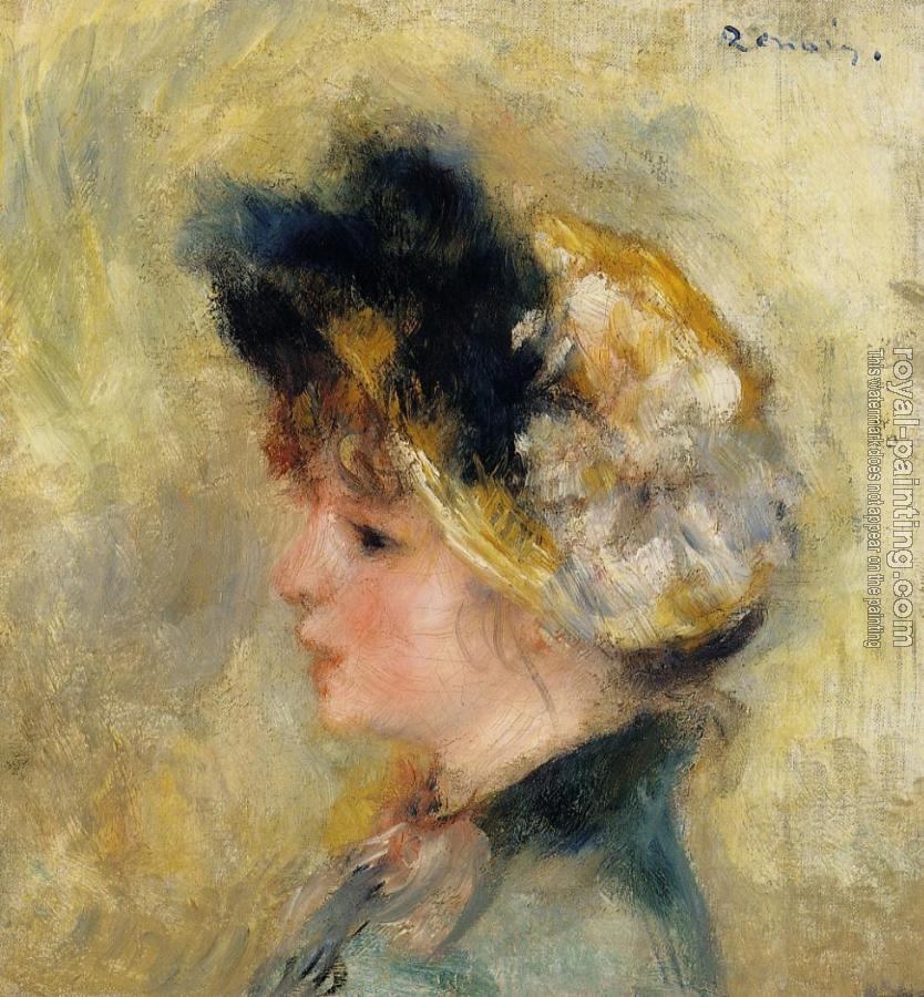 Pierre Auguste Renoir : Head of a Young Girl